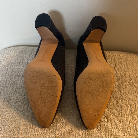 Manolo Blahnik Dark Gray Heels - Picture 5 of 6